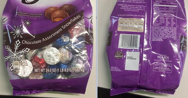 RECALL: Dove Chocolate Recalls Holiday Snowflakes