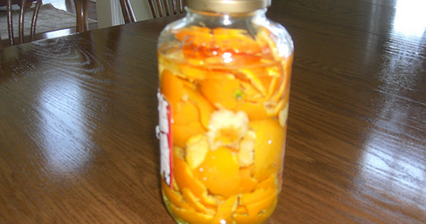 She Takes Her Orange Peels And Sticks Them In A Jar With THIS. The Reason Why? BRILLIANT!