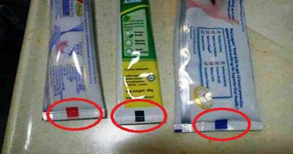 The Truth Behind These Colored Squares On Your Toothpaste Isn