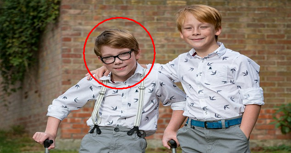 After Nine Years, This Boy Is Finally Walking For The First Time With His Twin Brother.