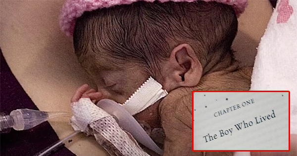 Parents Read Harry Potter To Their Micro Preemie Daughter, Giving Her The Strength To Become "The Girl Who Lived."